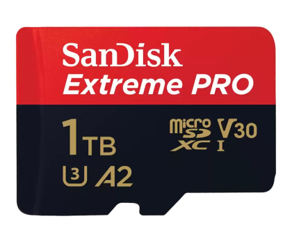 Karta pamięci Sandisk 1TB microSDXC Extreme PRO 200MB/s A2 C10 V30 UHS-I U3